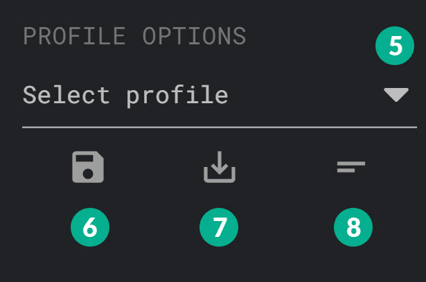 Profile options